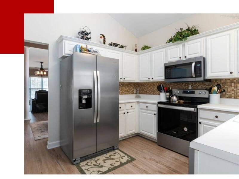 kitchen with new appliances